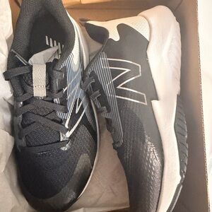 New Balance Black and White Rave Run Sneakers